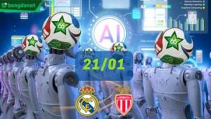 Siêu máy tính dự đoán bóng đá ngày 21/01/2026 tâm điểm Real Madrid gặp AS Monaco