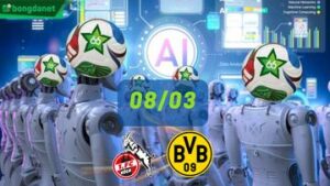 Siêu máy tính dự đoán bóng đá ngày 03/08 tâm điểm đội Koln gặp đội Borussia Dortmund